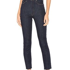 MOTHER Denim Swooner Crop Fray Too Good To Be True